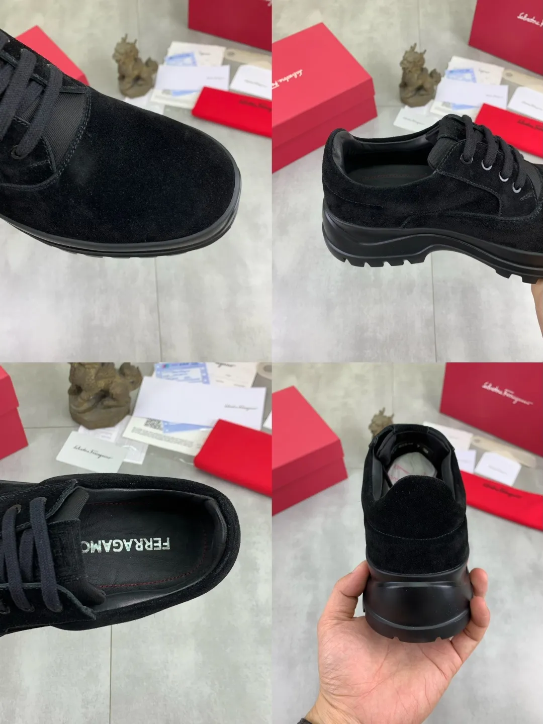 Men's men's shoes💰P640💰【New style】High quality water-dyed cowhide 🆘【Salvatore Ferragamo】Ferragamo's latest casual business leather shoes for men! Listed simultaneously! The fabric is made of specially imported original calfskin, and the interior is made of imported water-dyed cowhide. It is absolutely luxurious and leads the fashion trend. High-end foam outsole, matching sizes: 38-44 (45 and 46 can be customized) 4️⃣ colors available